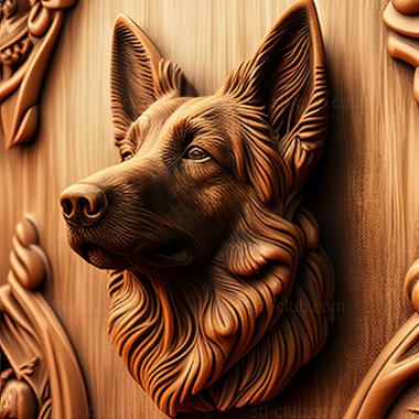 3D model st Belgian Shepherd dog (STL)